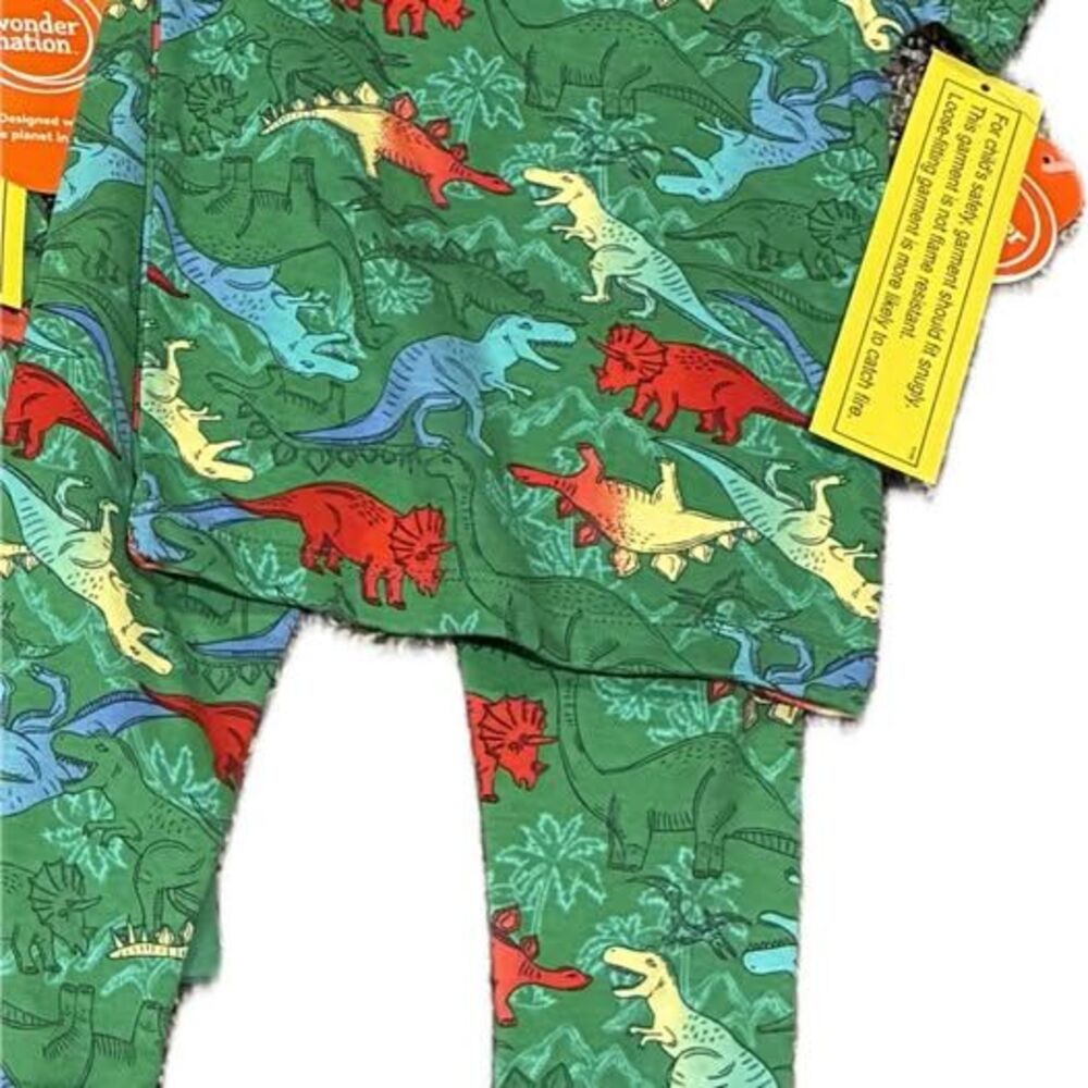 NWT Wonder Nation Boys Dinosaur Pajamas Set - 12 Month